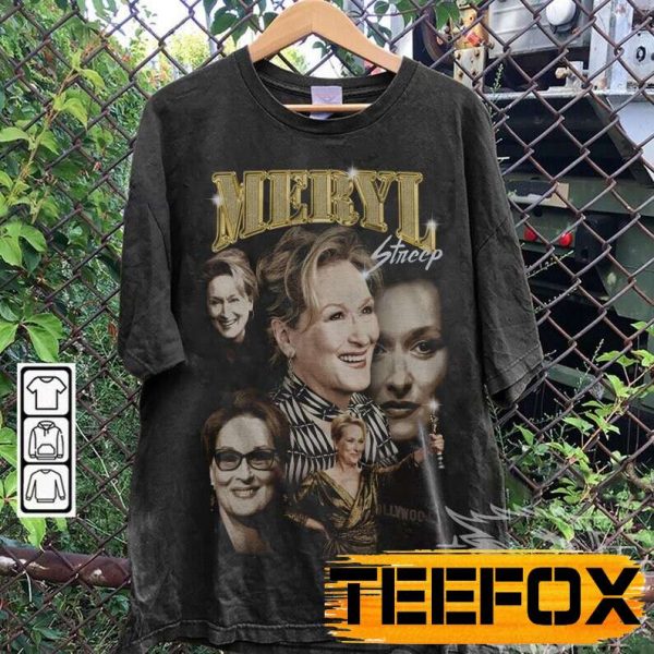 Meryl Streep Bootleg Style Short Sleeve T Shirt
