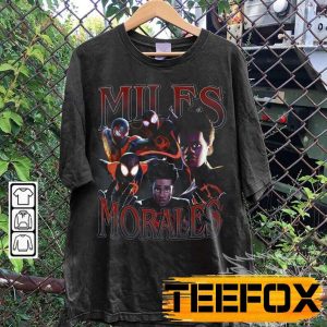 Miles Morales Spiderman Across The Spider Verse Short Sleeve T Shirt