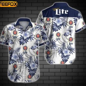 Miller Lite Mens Hawaiian Shirt