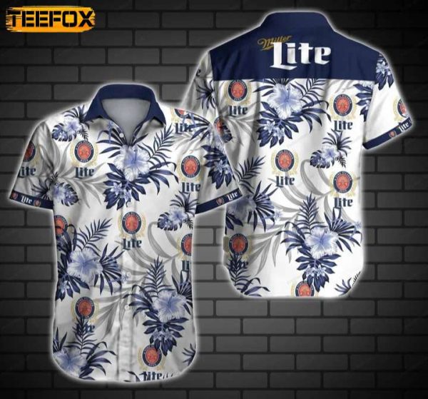 Miller Lite Mens Hawaiian Shirt