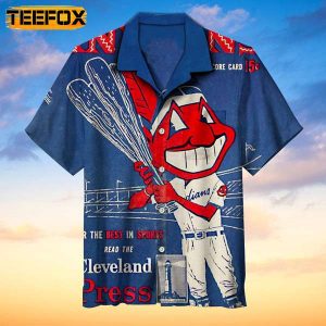 Mlb Cleveland Indians Mens Hawaiian Shirt