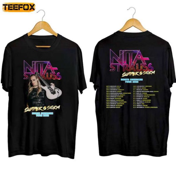 Nita Strauss Summer Storm Tour 2023 Short Sleeve T Shirt