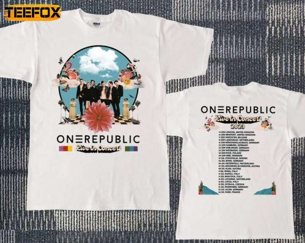 OneRepublic Live In Concert 2023 Short Sleeve T Shirt