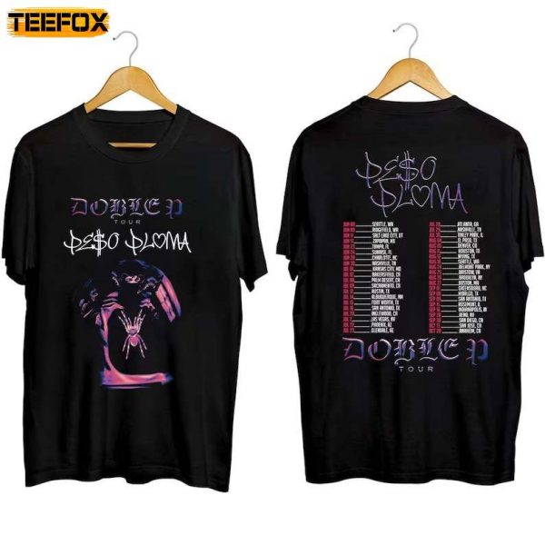 Peso Pluma Doble P Tour 2023 Concert Short Sleeve T Shirt