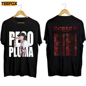 Peso Pluma Doble P Tour 2023 Short Sleeve T Shirt