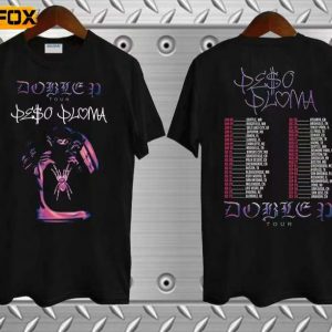 Peso Pluma Peso Pluma Doble P Tour 2023 Short Sleeve T Shirt