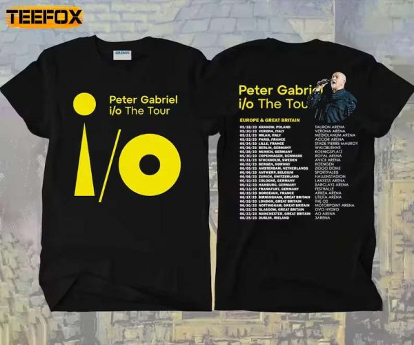 Peter Gabriel io The Europe Tour 2023 Short Sleeve T Shirt