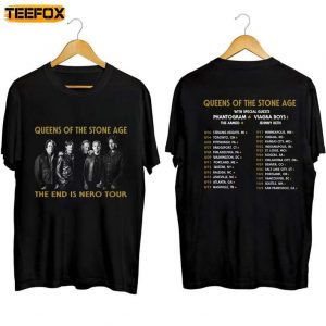 Queens of the Stone Age The End is Nero Tour 2023 Short Sleeve T Shirt