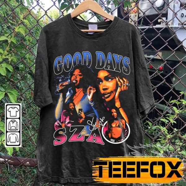 SZA Good Days Bootleg Style Short Sleeve T Shirt