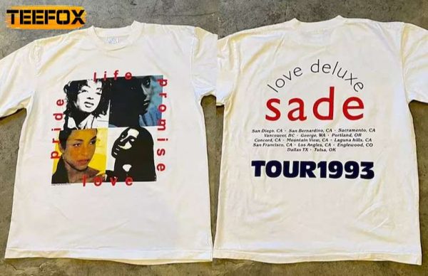 Sade Love Duluxe Tour 1993 Short Sleeve T Shirt