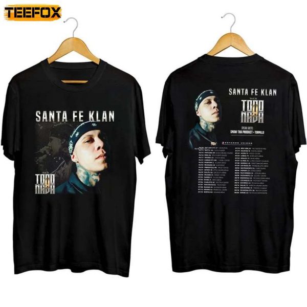 Santa Fe Klan Todo Y Nada Tour 2023 Short Sleeve T Shirt