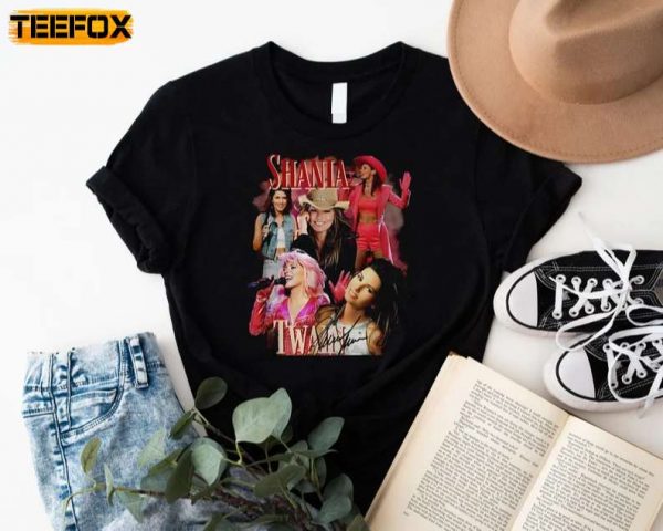 Shania Twain Queen Of Me Tour 2023 Country Music Short Sleeve T Shirt