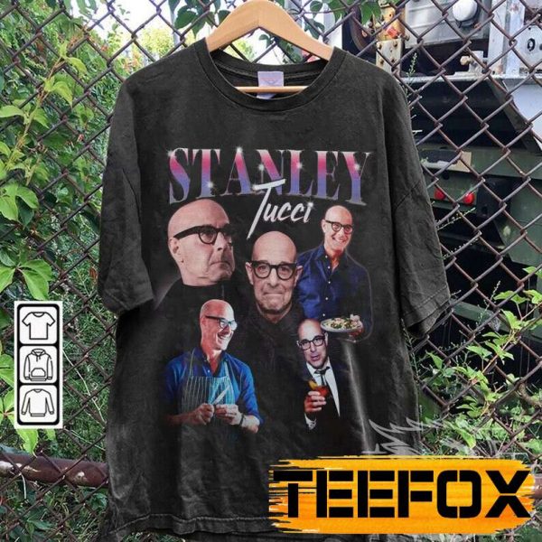 Stanley Tucci Bootleg Style Actor Short Sleeve T Shirt