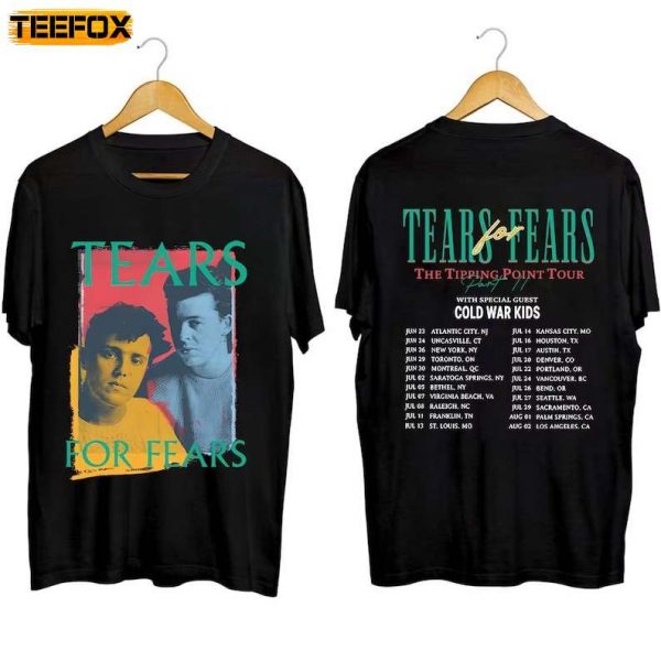 Tears for Fears The Tipping Point Tour 2023 Short Sleeve T Shirt 1