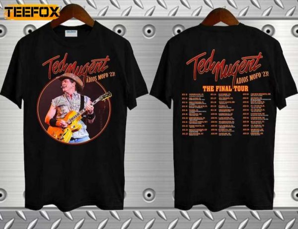 Ted Nugent Adios Mofo Tour 2023 Short Sleeve T Shirt