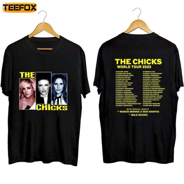 The Chicks World Tour 2023 Concert Band Short Sleeve T Shirt