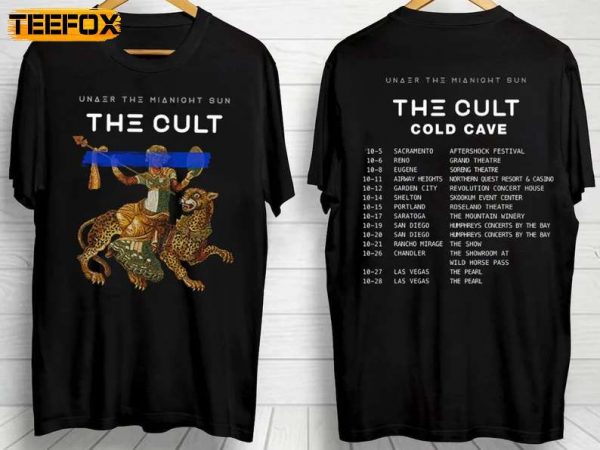 The Cult West Coast Fall Tour 2023 Short Sleeve T Shirt