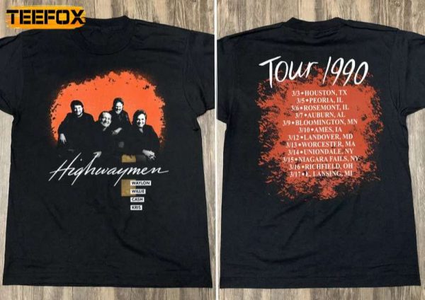 The Highwaymen Tour 1990 Short Sleeve T Shirt