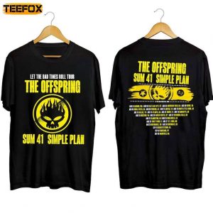 The Offspring Let The Bad Times Roll Tour 2023 Concert Short Sleeve T Shirt