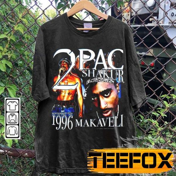 Tupac Shakur Bootleg Style 1996 Short Sleeve T Shirt