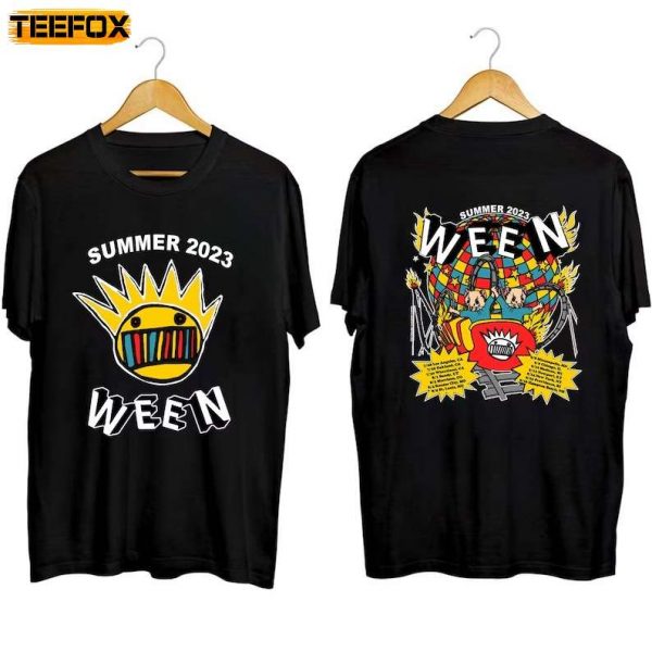 Ween Summer Tour 2023 Rock Band Short Sleeve T Shirt 1