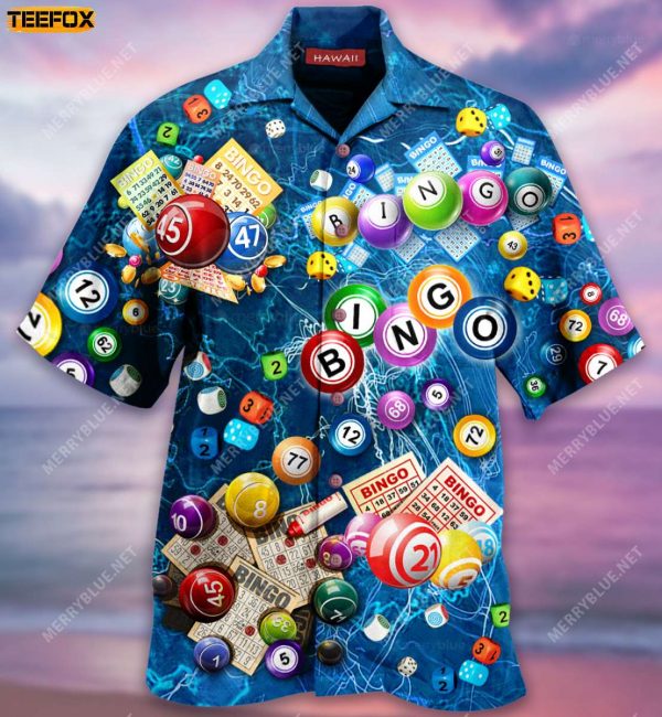 What Happens At Bingo Stays At Bingo Mens Hawaiian Shirt