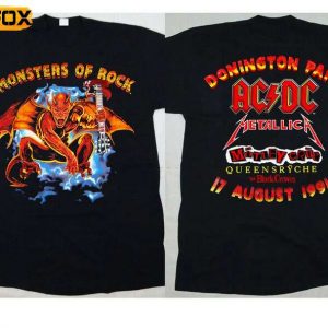 ACDC Monsters Of Rock Tour Donington Park 1991 Short Sleeve T Shirt