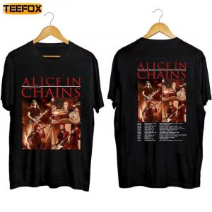 Alice in Chains Tour 2023 Adult Short Sleeve T Shirt