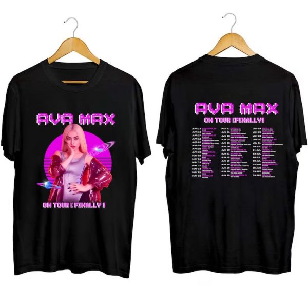 Ava Max On Tour Finally 2023 Concert Short Sleeve T Shirt