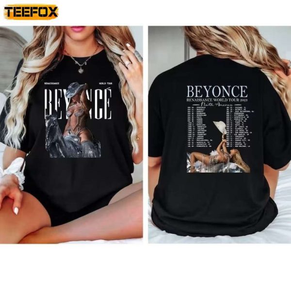 Beyonce Renaissance World Tour Concert 2023 Short Sleeve T Shirt