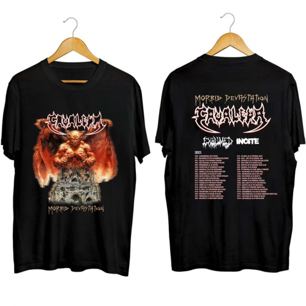Cavalera Conspiracy Morbid Devastation Tour 2023 Short Sleeve T Shirt