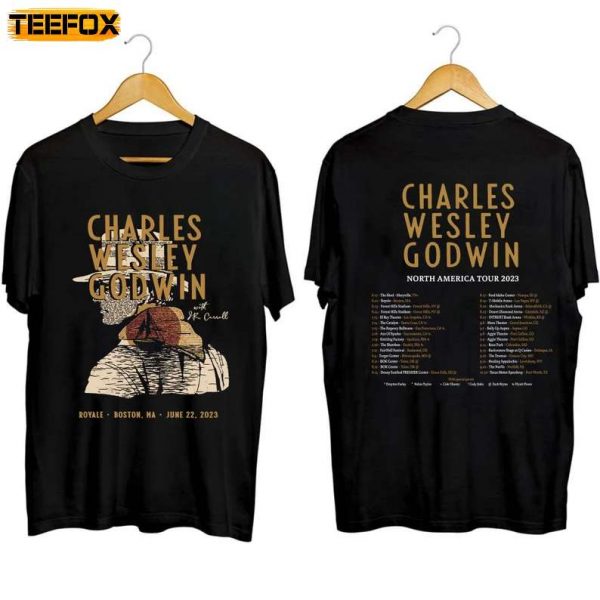 Charles Wesley Godwin North American Tour 2023 Adult Short Sleeve T Shirt