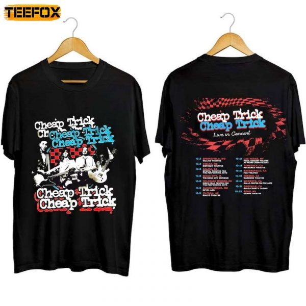 Cheap Trick Live In Concert 2023 Adult Short Sleeve T Shirt