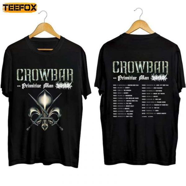 Crowbar Primitive Man and Bodybox Tour 2023 Adult Short Sleeve T Shirt
