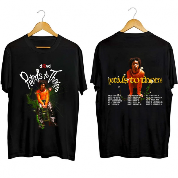 D4vd Petals to Thorns Tour 2023 Short Sleeve T Shirt