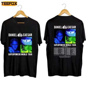 Daniel Caesar Superpowers World Tour 2023 Adult Short Sleeve T Shirt