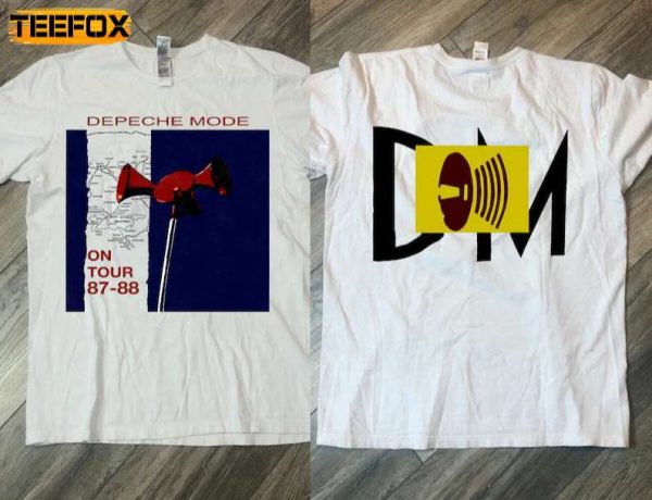 Depeche Mode On Tour 87 88 Music For The Masses Short Sleeve T Shirt