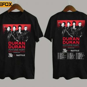 Duran Duran Future Fast North American Tour 2023 Short Sleeve T Shirt