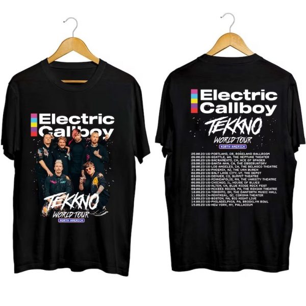 Electric Callboy TEKKNO World Tour 2023 Short Sleeve T Shirt