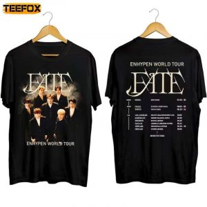 Enhypen Fate World Tour 2023 Adult Short Sleeve T Shirt