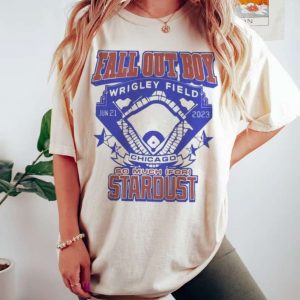 Fall Out Boy Wrigley Field Tour Short Sleeve T Shirt
