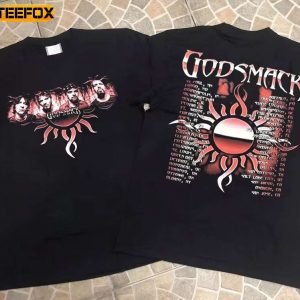 Godsmack Rock Band Tour Concert Short Sleeve T Shirt