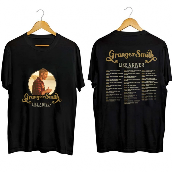 Granger Smith Like A River Farewell Tour 2023 Short Sleeve T Shirt