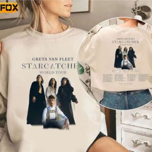 Greta Van Fleet Starcatcher World Tour 2023 Adult Short Sleeve T Shirt