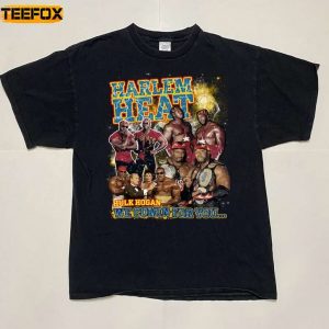 Harlem Heat Hulk Hogan We Comin For You Black Wrestling Short Sleeve T Shirt