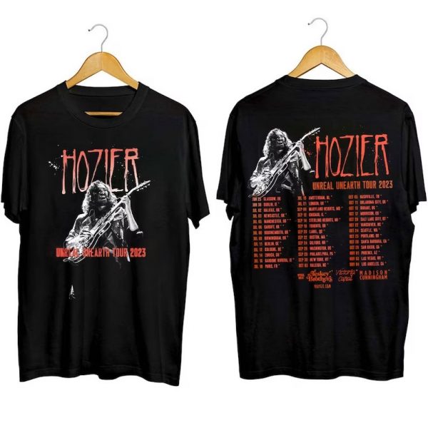Hozier Unreal Unearth Tour Concert 2023 Short Sleeve T Shirt