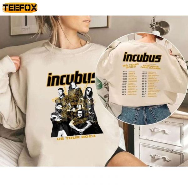 Incubus Summer Tour 2023 Adult Short Sleeve T Shirt