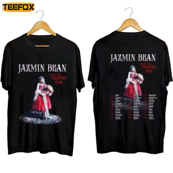 Jazmin Bean The Terrified Tour 2023 Adult Short Sleeve T Shirt