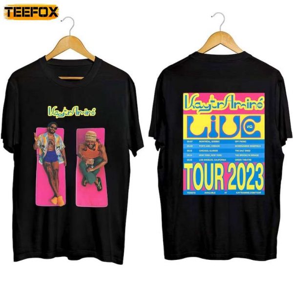 Kaytranada and Amine Tour 2023 Adult Short Sleeve T Shirt 1