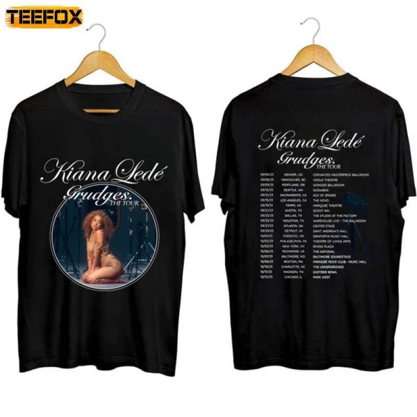 Kiana Lede The Grudges Tour 2023 Adult Short Sleeve T Shirt